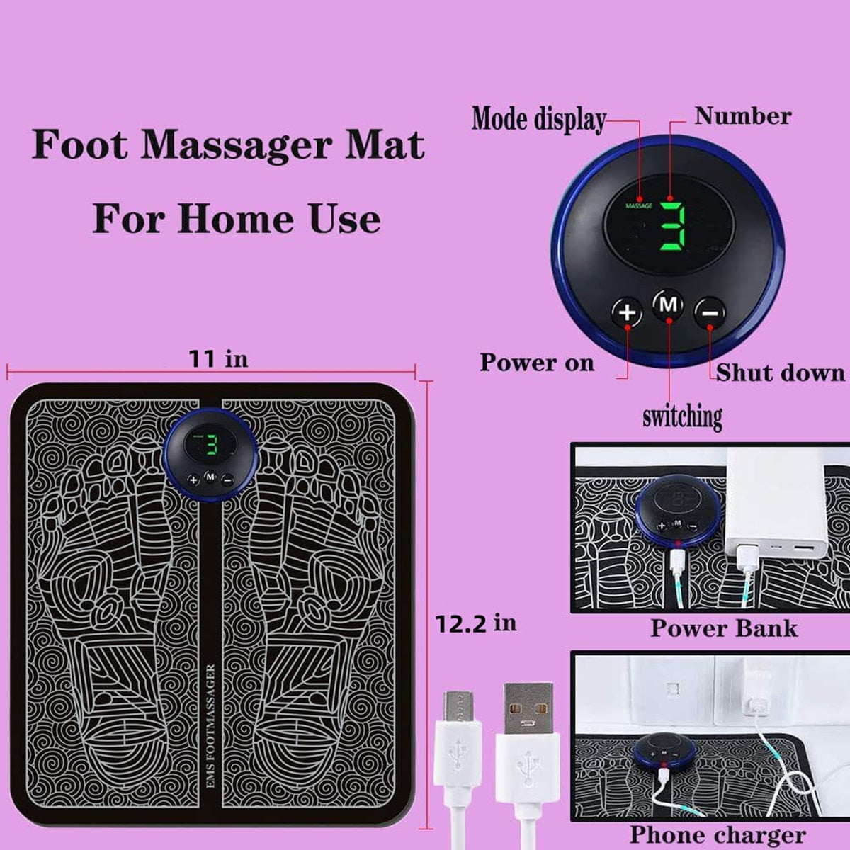 EMS FOOT MASSAGER MAT Pawstressisgone