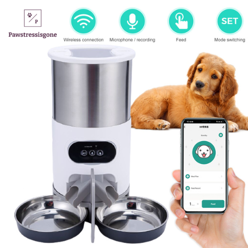 Automatic bluetooth pet feeder Pawstressisgone